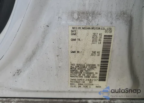 2018 Nissan Altima 2.5 from USA, damaged, VIN 1N4AL3AP0JC268237